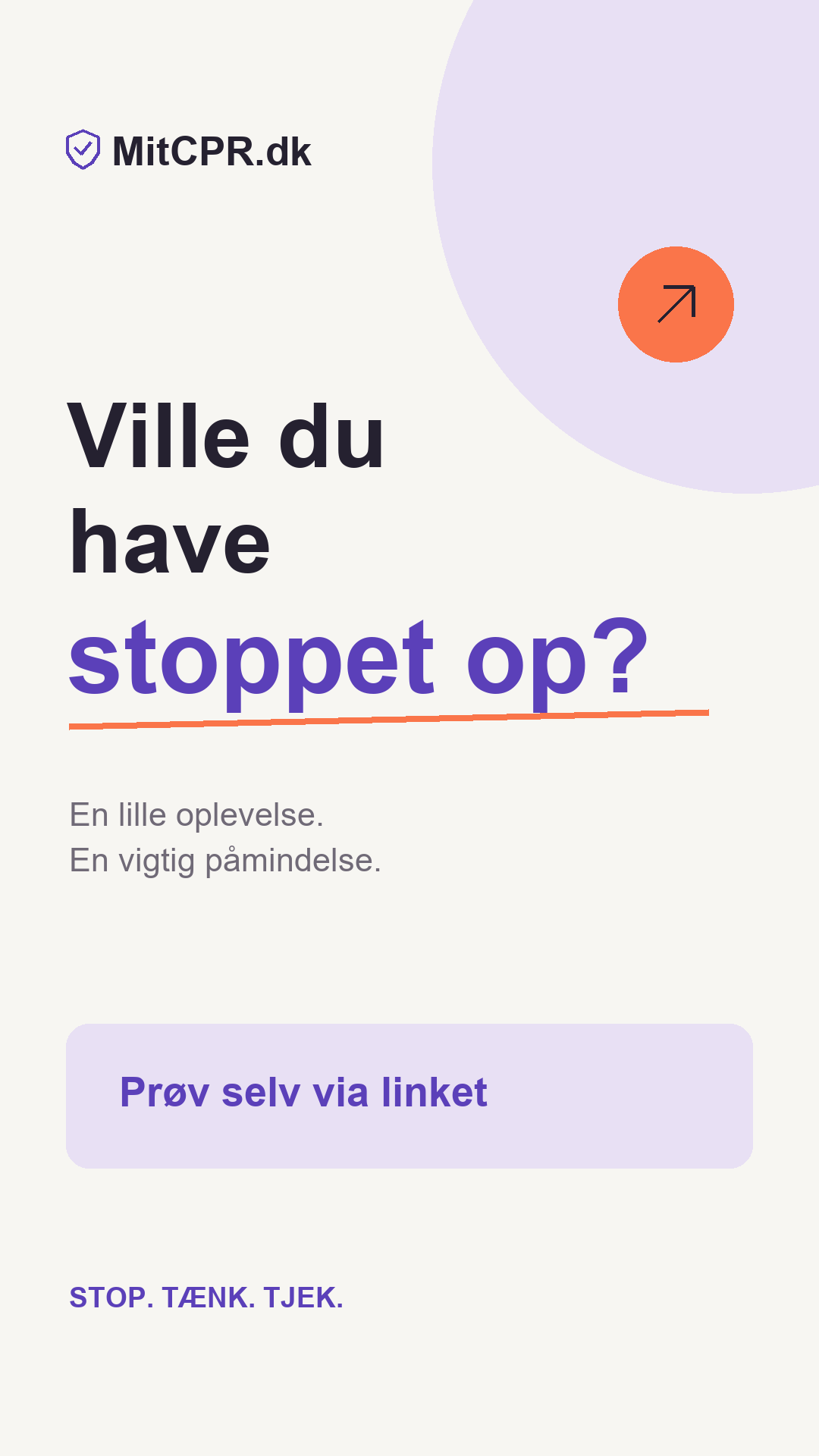 Story-billede med teksten: Ville du have stoppet op?